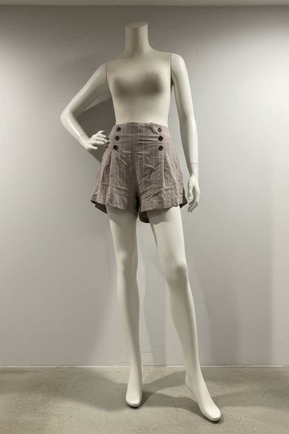 Blashe Pin Stripe High-Waist Shorts-NWT