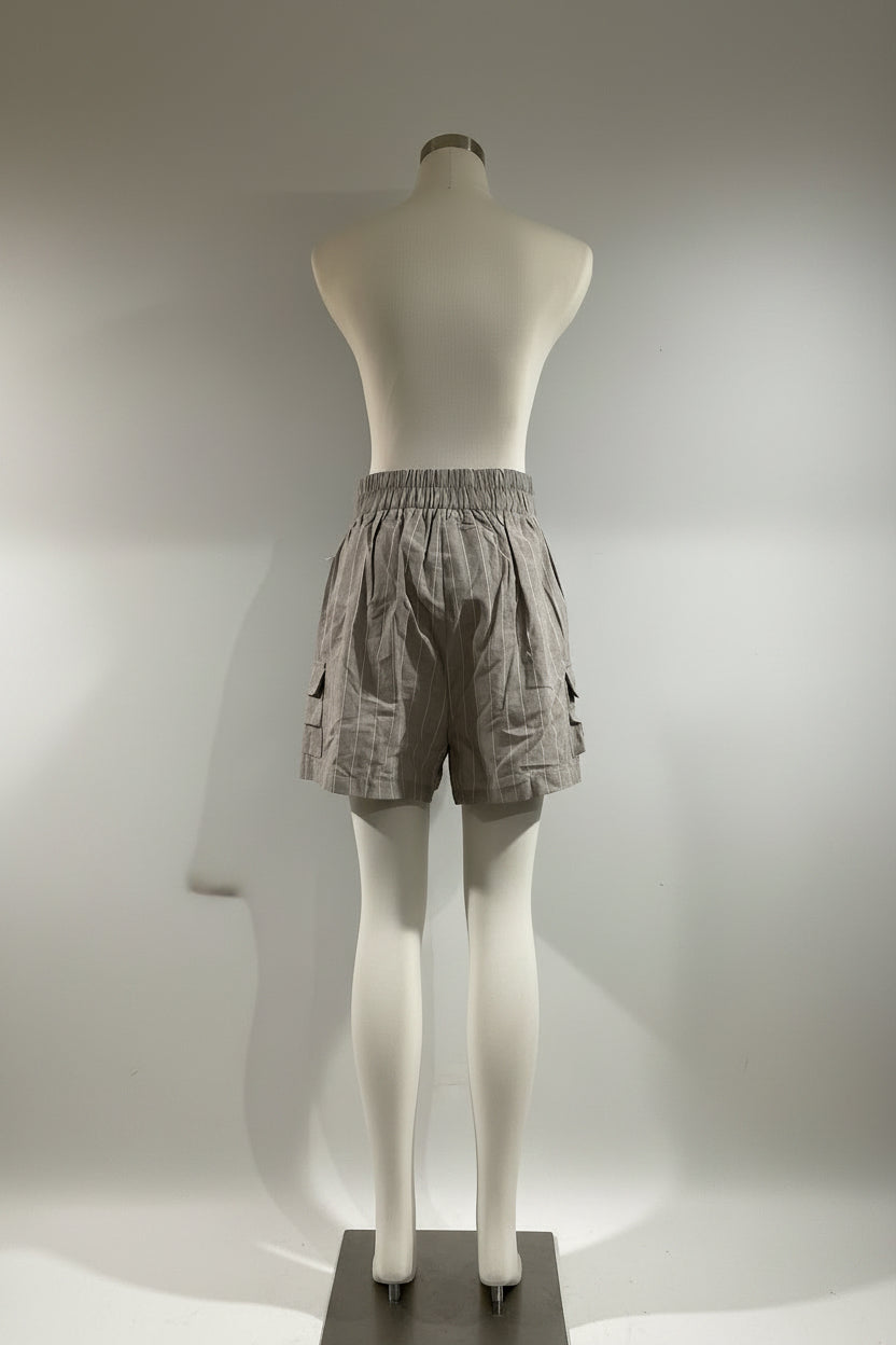 Blashe Pin Stripe High-Waist Shorts-NWT