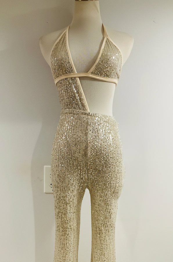 Good Times USA Rose Gold Sequin Jumper – NWOT