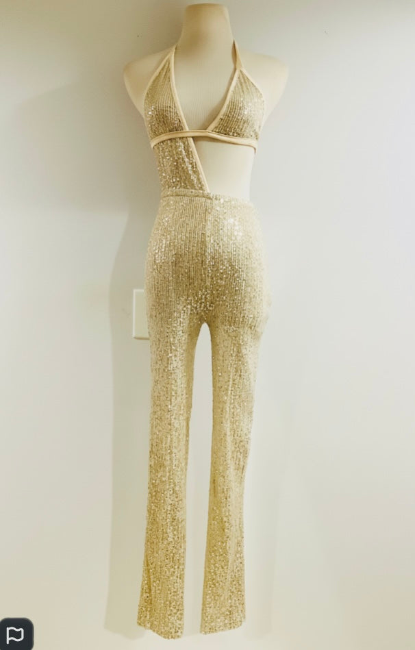 Good Times USA Rose Gold Sequin Jumper – NWOT