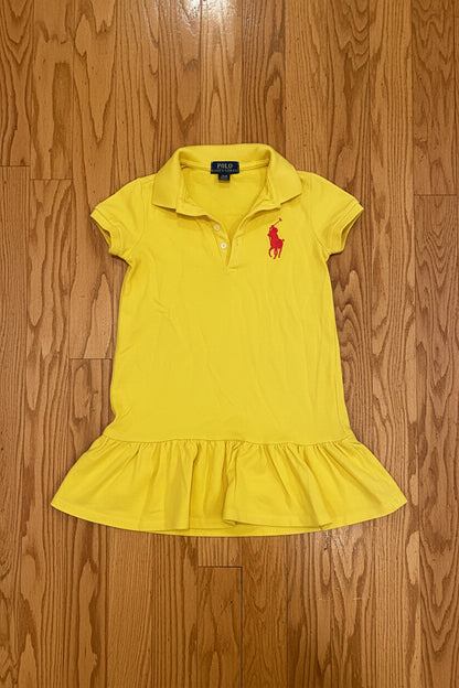 Ralph Lauren Girls Polo Dress – Stretch Cotton Mesh | Size 4/4T