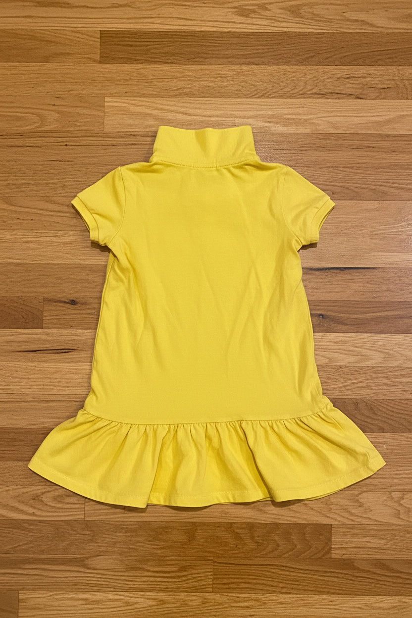 Ralph Lauren Girls Polo Dress – Stretch Cotton Mesh | Size 4/4T