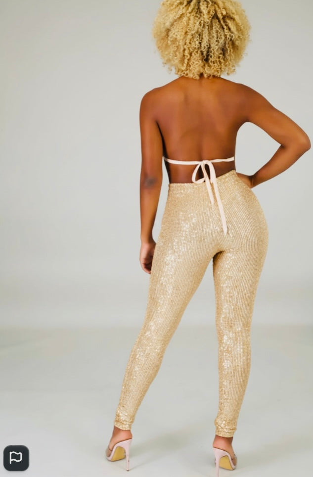 Good Times USA Rose Gold Sequin Jumper – NWOT