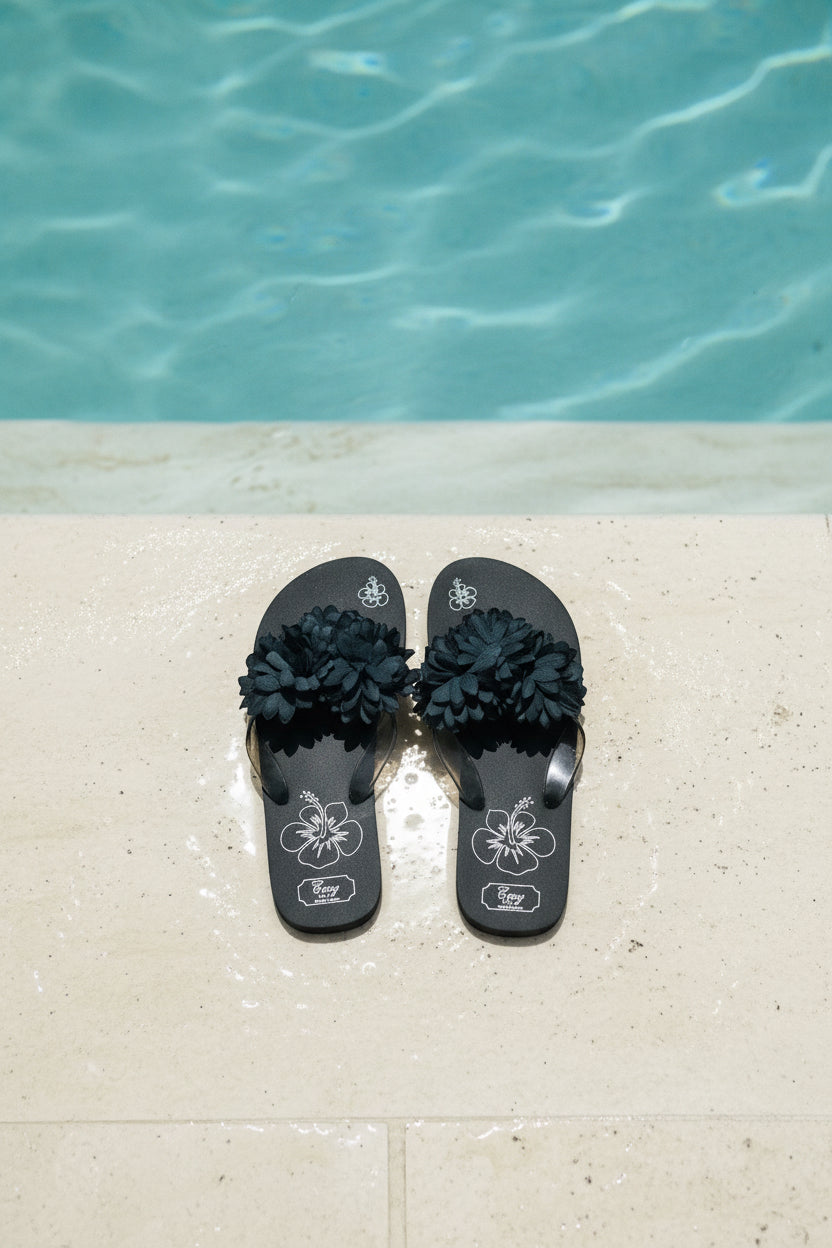(2) for $12.99/ Flower Flip-Flops — Lightweight Summer Thong Sandals
