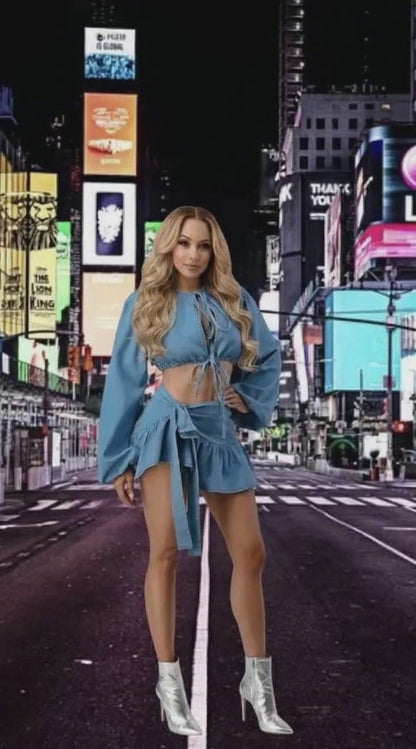 Denim Dreams Two-Piece Set